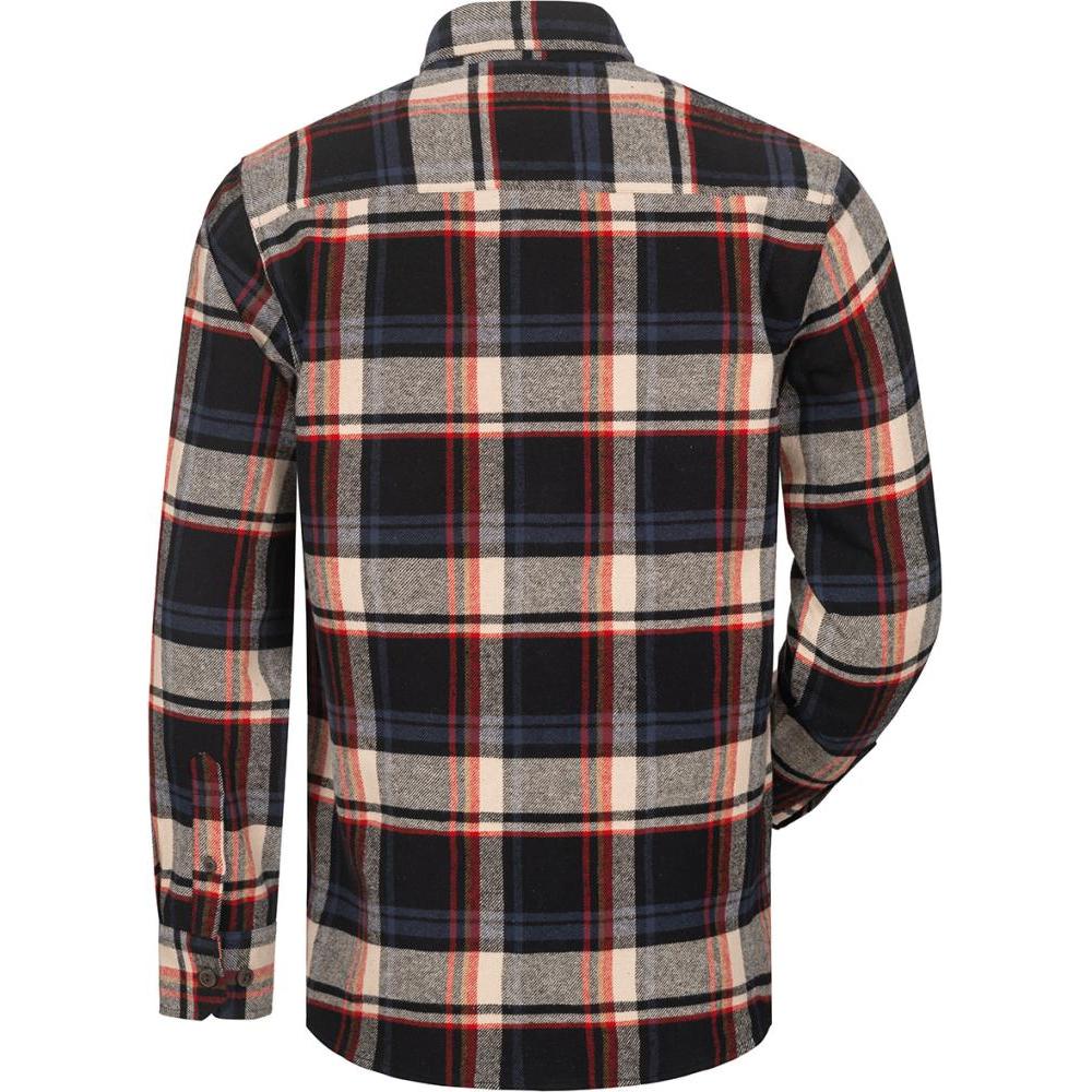 Thumbnail - Craftland, Herren, Hemd, Flanellhemd TURRELL Grösse XXL schwarz/marine/beige/rot kariert, Schwarz, (XXL)