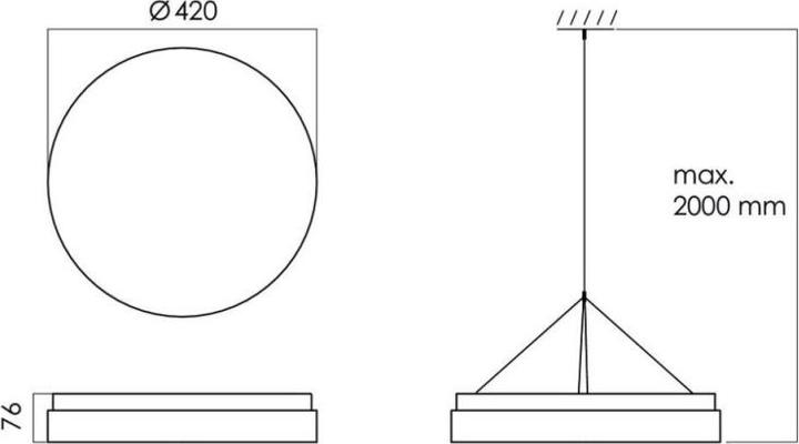 Image du produit Ridi Suspension à LED (3900 lm)