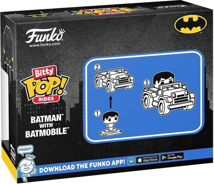 Immagine prodotto Funko DC Comics Bitty POP! rides vinyl figure Batman w/Batmobile 2,5 cm