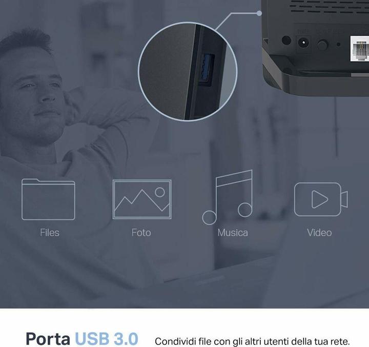 Produktbild TP-Link ROUTER AC1200 GIGABIT SUPER VDSL 5P GIGABIT 1P VDSL2 2P USB