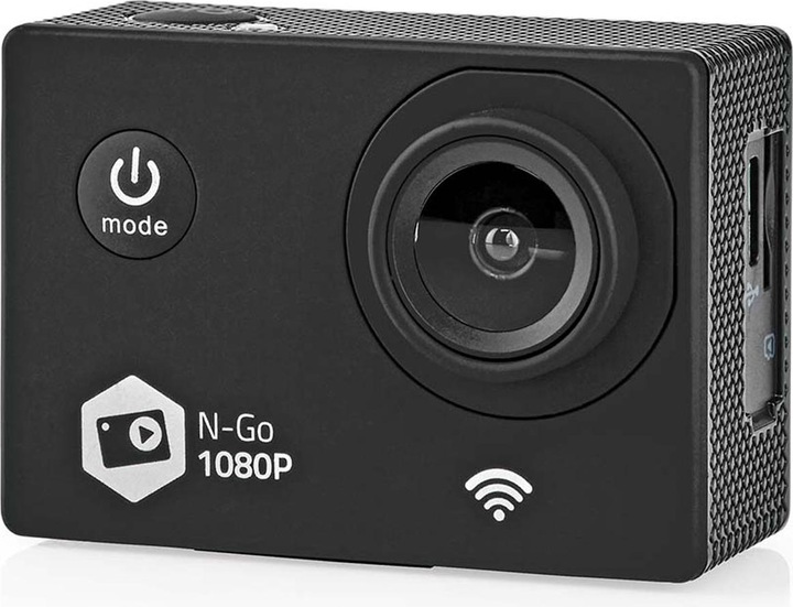 Produktbild Nedis Action Cam 1080p@30fps 12 MPixel Wasserdicht bis: 30.0 m 90 min WLAN App erhältlich für: Andro (30p, WLAN)