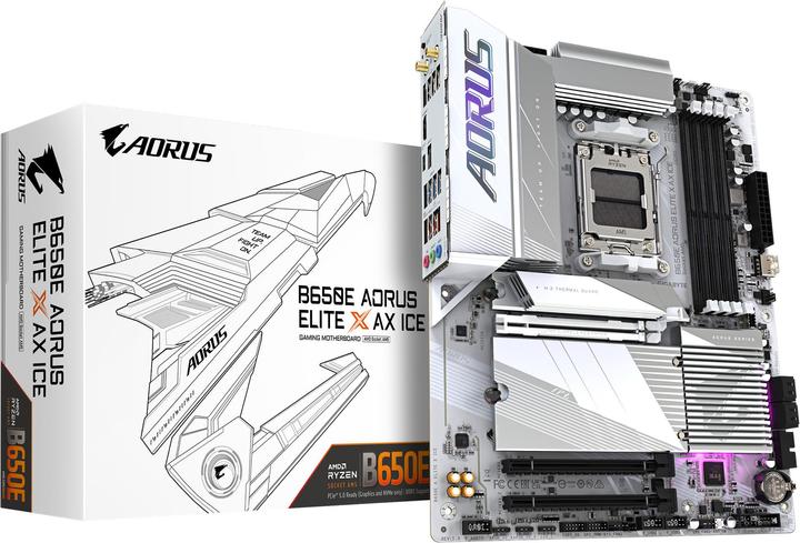 Produktbild Gigabyte B650E AORUS Elite X AX ICE (AM5, AMD B650E, ATX)