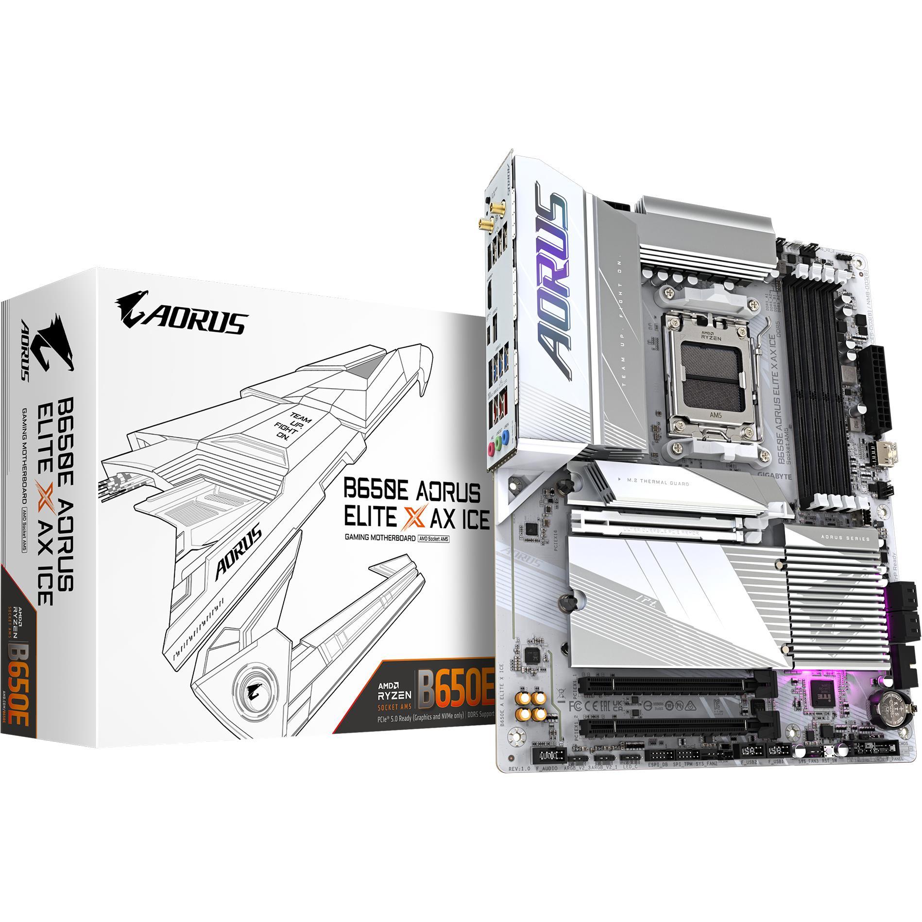 Gigabyte B650E AORUS Elite X AX ICE (AM5, AMD B650E, ATX), Mainboard