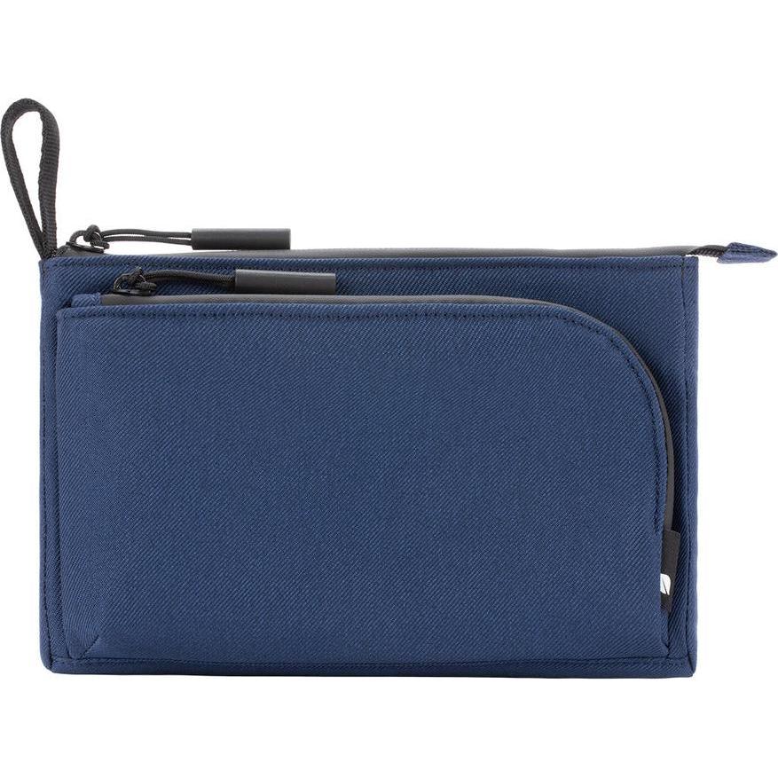 Thumbnail - Incase, Handtasche, Facet Accessory Organizer aus recyceltem Twill - Navy, Blau
