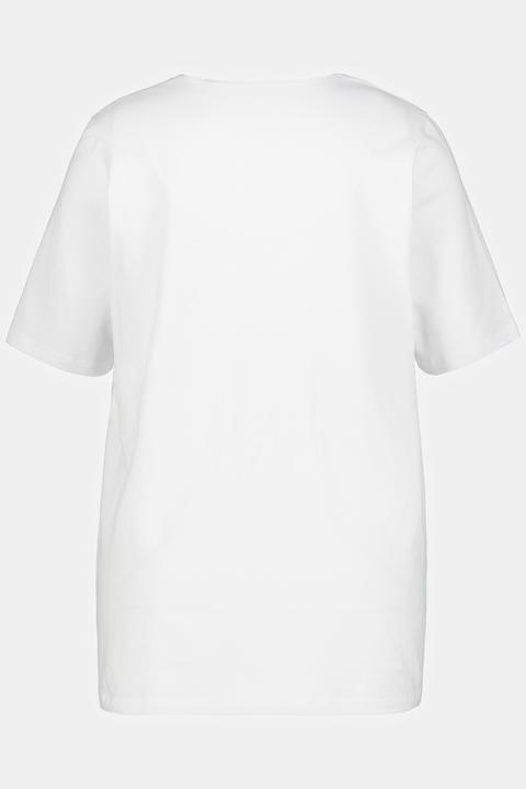Actual product image Ulla Popken Essential Notch Neck Stretch Tee (42)
