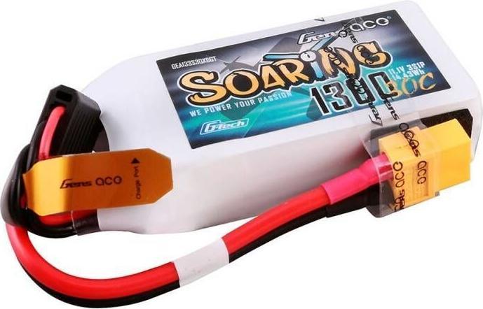 Produktbild Gens Ace G-Tech Soaring 1300mAh 11.1V 30C 3S1P Lipo Battery (11.10 V, 1300 mAh)