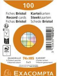 Produktbild Exacompta Karteikarten (74 x 105 mm, 205 g/m², 100 x)