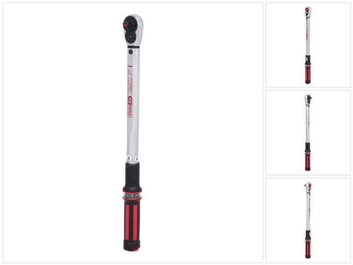 Produktbild KS Tools 1/2 ERGOTORQUE40-200 Rot, Ratschen-Drehmomentschl. (1/2", 40 - 200 Nm)