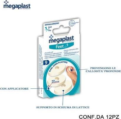 Produktbild Megaplast Feet Ml 9 Oval Lattice Paracalli Pack Of 9 12 Pieces (Fussdeodorant & -puder)