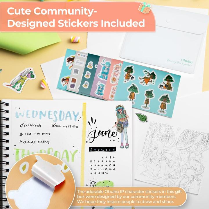 Actual product image Ohuhu Marker-Geschenkbox Set (72 x)