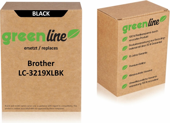 Produktbild Inkadoo Druckerpatronen greenline ersetzt Brother LC-3219 XL BK Tintenpatrone, schwarz Schwarz (BK)