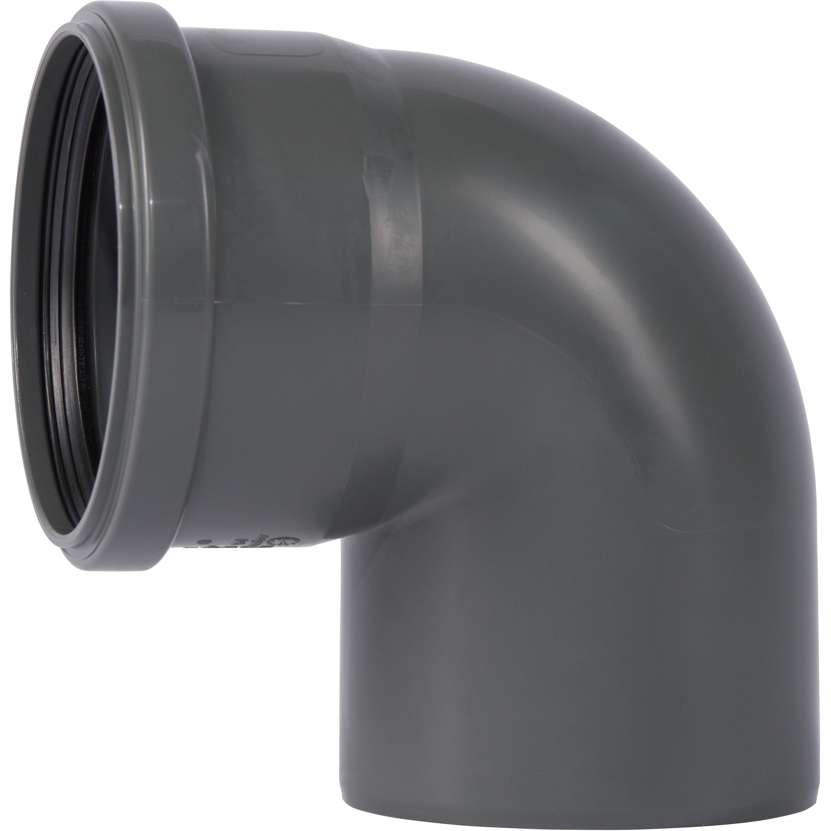 Csdk SL, Zubehör Sanitärinstallation, 110 mm x 87° Biegen PP grau
