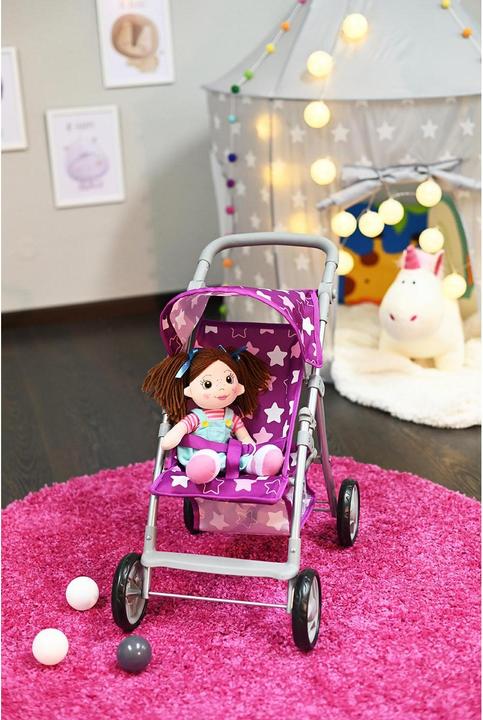 Actual product image Knorrtoys Puppenbuggy Liba - star dark pink