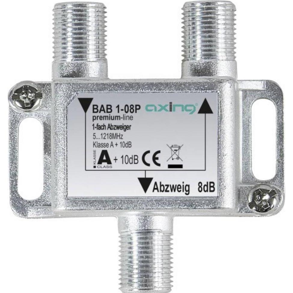 Axing Kabel-TV Abzweiger (8 dB, Verteiler und Abzweiger), Antennenkabel