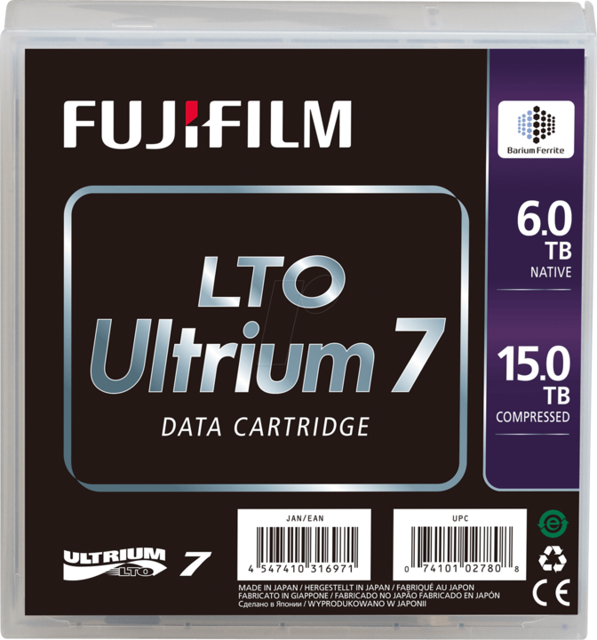 Actual product image Fujitsu D:CR-LTO7-05L (LTO-7 Ultrium, 6000 GB)