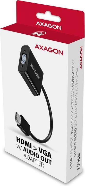 Actual product image Axagon HDMI (Typ A) — VGA (0.15 m)