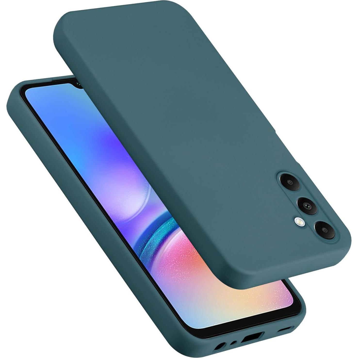 Cadorabo Hülle für Samsung Galaxy A05s TPU im Liquid Schutz Design (Samsung Galaxy A05s), Smartphone Hülle, Grün