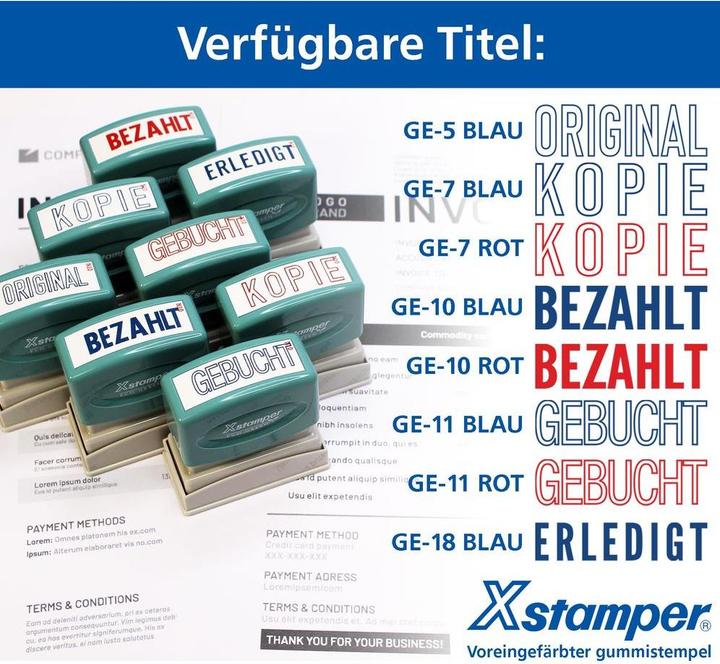 Produktbild X-Stamper Wortstempel selbstfärbend