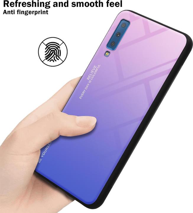 Actual product image Cadorabo TPU 2 colors glass cover (Samsung Galaxy A7 (2018))