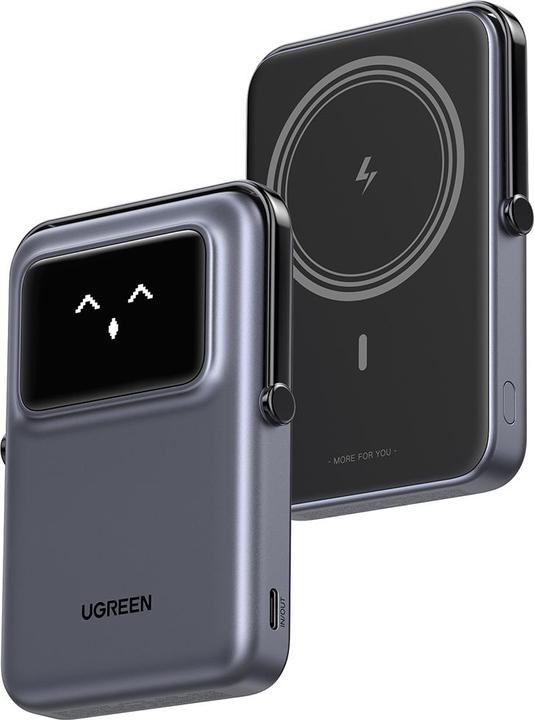Produktbild Ugreen Magnetic Power bank UNO PB572 10000mAh Qi Grey (10000 mAh, 20 W)