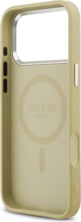Produktbild Guess - Glitter Triangle Logo MagSafe (GUHMP17XPFGTSCMD) - iPhone 17 Pro Max - Gold (Apple iPhone 17 Pro Max)