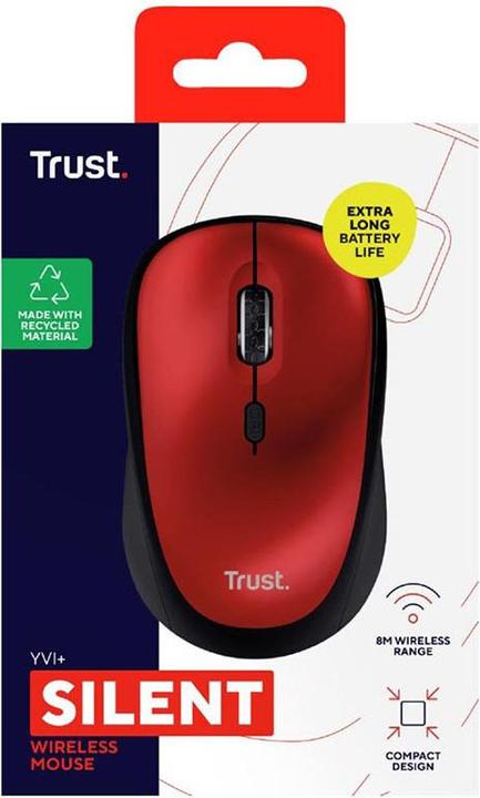 Actual product image Trust YVI+ Wireless Mouse red (Wireless)