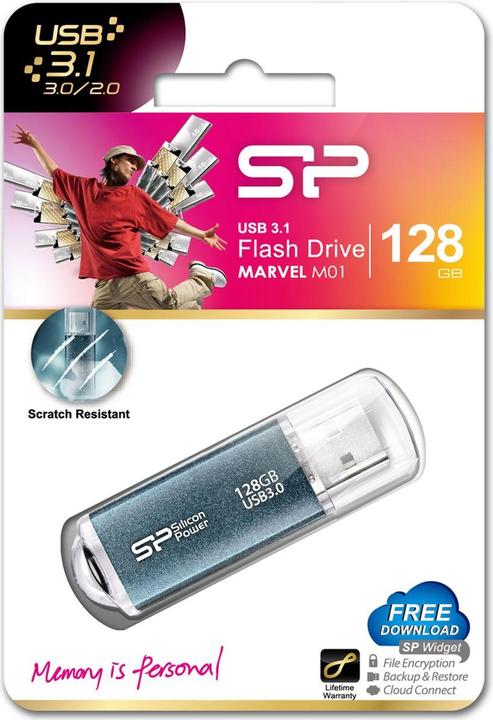 Actual product image Silicon Power memory USB Marvel M01 128G (128 GB, USB-A)