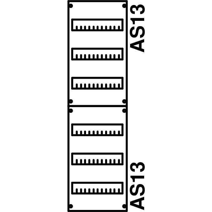 Thumbnail - Striebel & John, Verteilerschrank Zubehör, STR 1V23A Verteilerfeld H=950mm 1 Feld