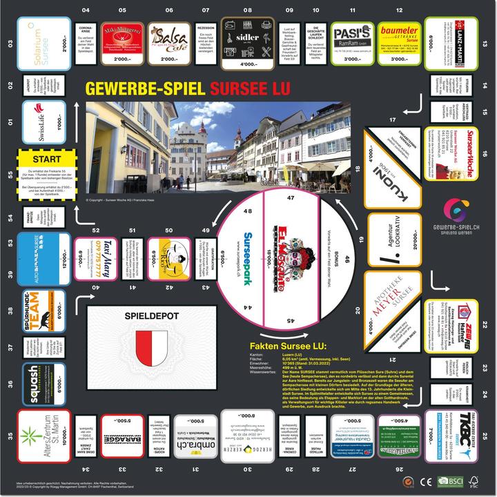 Actual product image Gewerbe-Spiel Board game SURSEE LU (German)