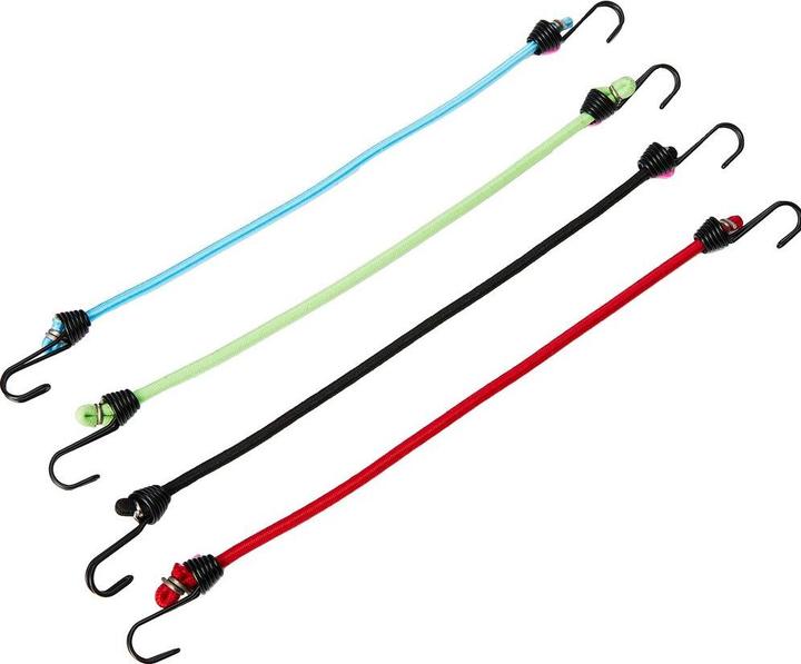 Actual product image Master Lock Rubber tension rope set 25 cm x 4 mm, 4 pieces