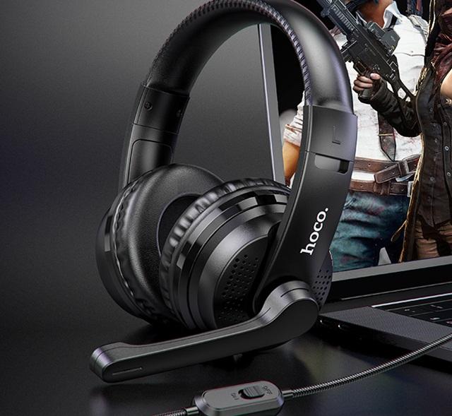 Image du produit Hoco - Wired Headphones Magic Tour (W103) - for Gaming, Jack, with Microphone - Black (Filaire)