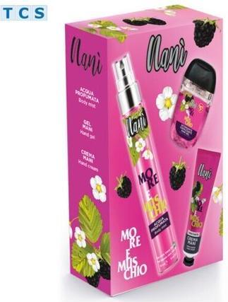 Nani NANÍ MORE MUSCHIO Gift Set Scented Body Spray, Hand Gel & Hand Cream