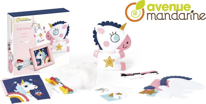 Actual product image Avenue Mandarine Multi Activity Unicorns Craft Set
