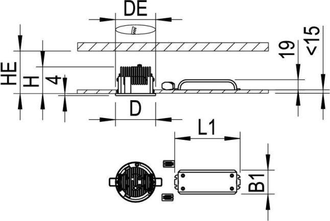 Produktbild Ridi LED-Einbaudownlight (400 lm)