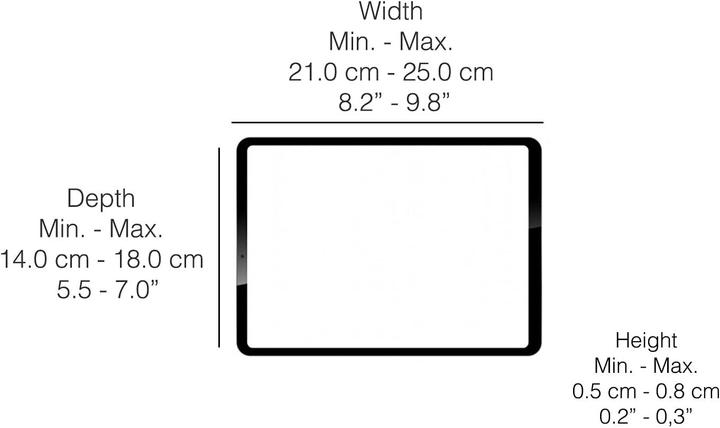 Immagine prodotto Philbert Design Philbert - Parasole e copertura per iPad/Tablet 9.7"-11", nero (iPad)
