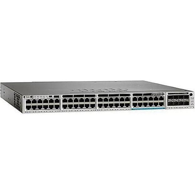 Cisco CATALYST 3850 48 PORT (60 Ports), Netzwerk Switch, Schwarz, Grau