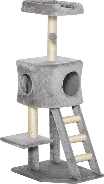 Gris clair (peluche)+Beige (corde en sisal)