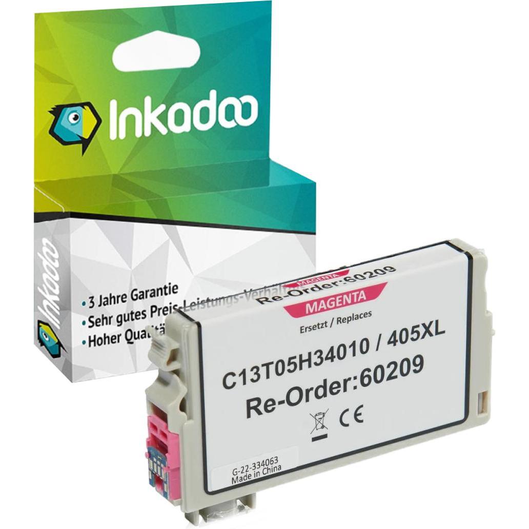 Inkadoo, Druckerpatrone, Druckerpatronen kompatibel mit Epson C13T05H44010 / 405XL Tintenpatrone