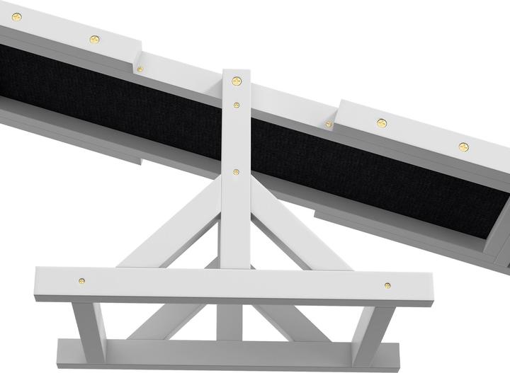 Actual product image PawHut Hundewippe Tannenholz Weiss (Agility)