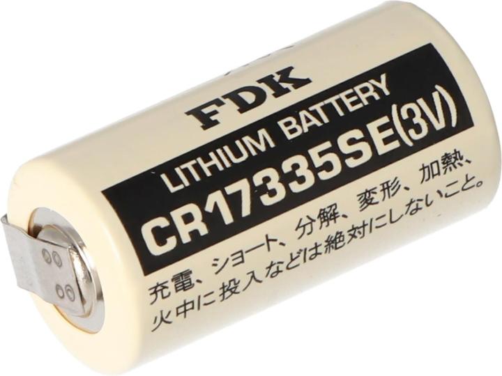 Actual product image FDK Batterie CR17335 SE Size 2/3A mit Lötfahne U-Form (1 pcs., A23, 1800 mAh)