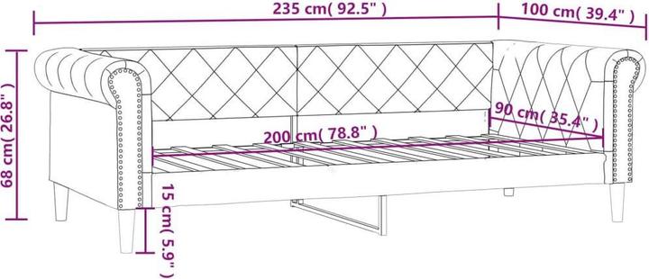 Produktbild vidaXL Tagesbett (Recamiere)