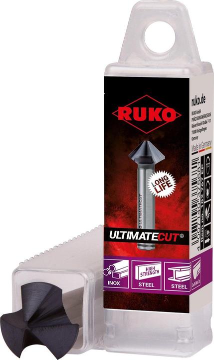 Produktbild Ruko Kegelsenker ULTIMATECUT DIN 335 C 90 ° Nenn-Ø 15 mm HSSE-Co 5 RUnaTEC Z.3 (15 Millimeter)