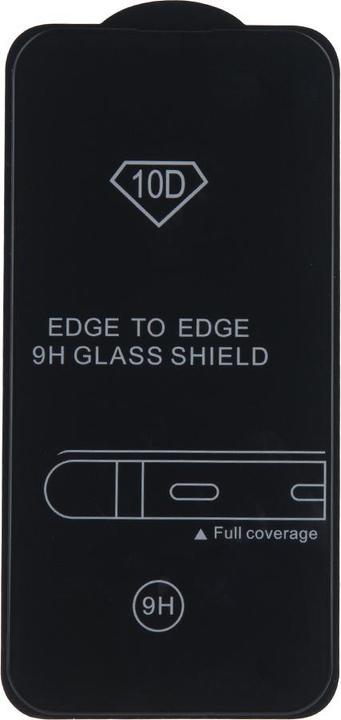 Produktbild OEM Gehärtetes Glas 10D für iPhone 14 Pro Max 6,7" schwarzer Rahmen (1 Stück, Apple iPhone 14 Pro Max)
