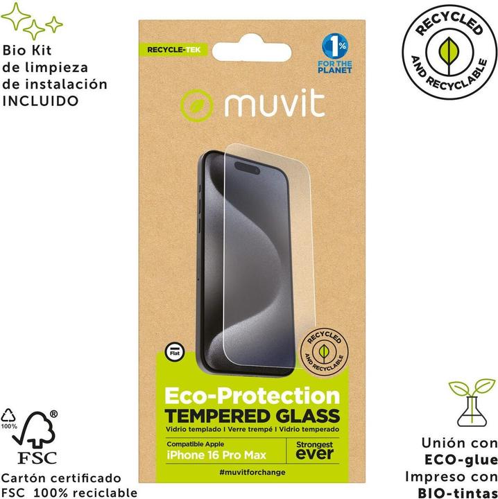 Muvit MCTPG0227 (1 pcs., Apple iPhone 16 Pro Max, Apple iPhone 17 Pro Max)