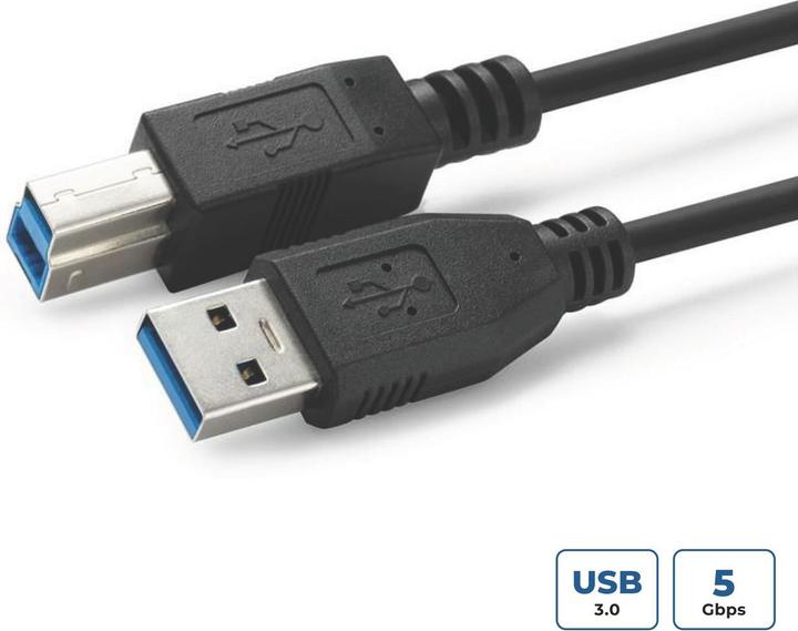 Actual product image MicroConnect USB A – USB B (2 m, USB 3.2 Gen 1)