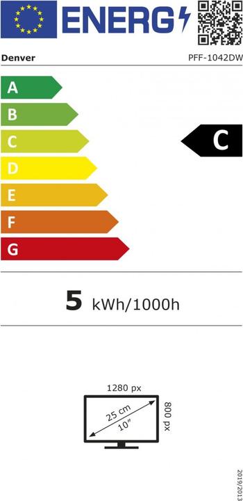 Energie-Label Denver PFF-1042 (10.10", 1280 x 800 Pixel)
