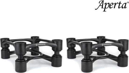 Actual product image Isoacoustics Aperta Isolator Monitor Speaker Stands, Per Pair, Zwart (1 pair, Stand, Tiltable)