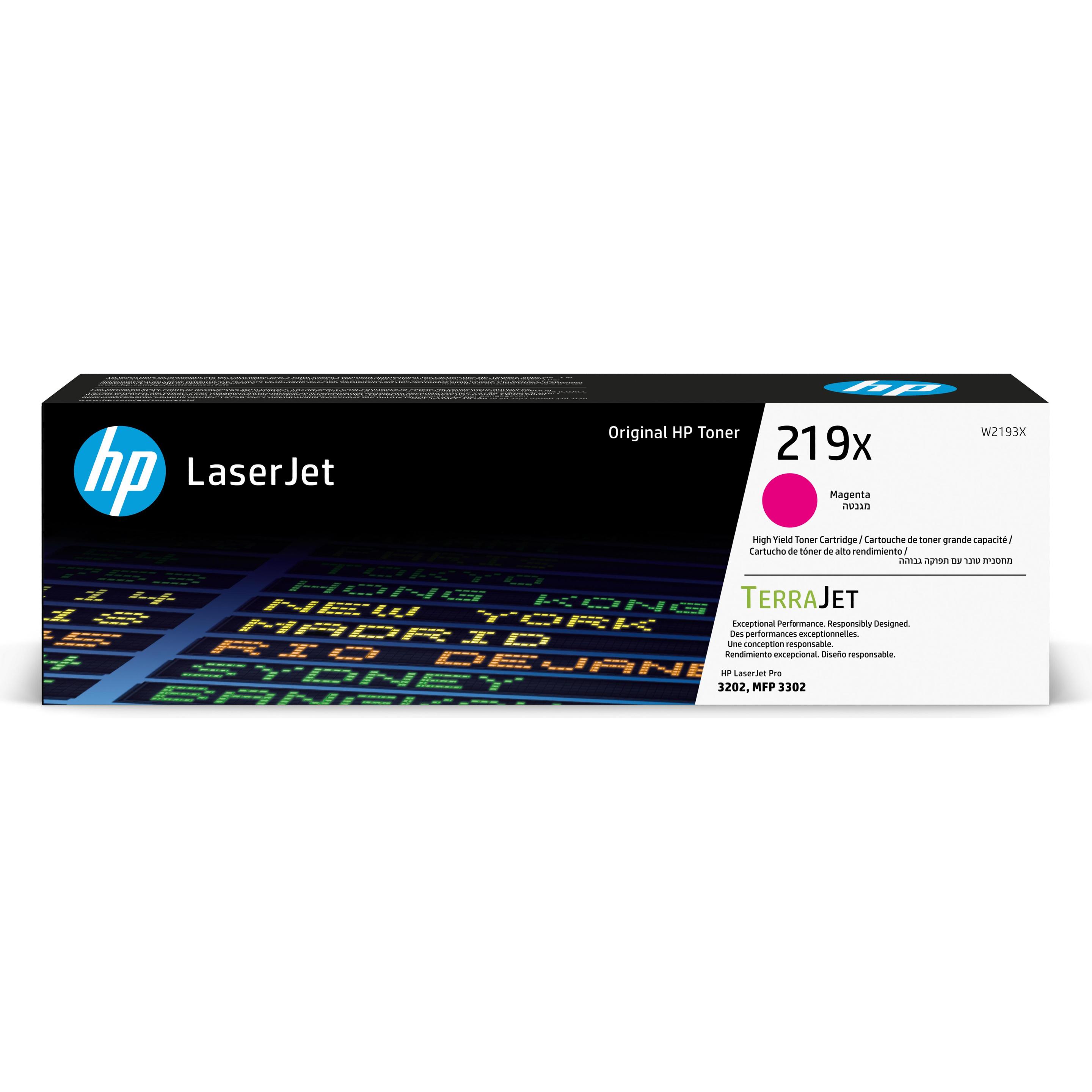 HP, Toner, 219X Magenta Original LaserJet-Tonerkartusche mit hoher Reichweite, 2500 Seiten, Magenta, 1 Stück (M)