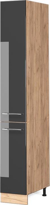 Anthrazit, Anthrazit hochglanz, Goldkraft Eiche