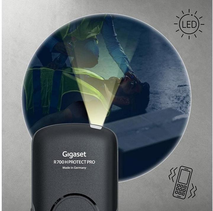 Produktbild Gigaset PRO R700H protect PRO DECT Mobilteil 6,1cm 2,4Zoll Display Bewegungssensor SOS Alarmtaste LE